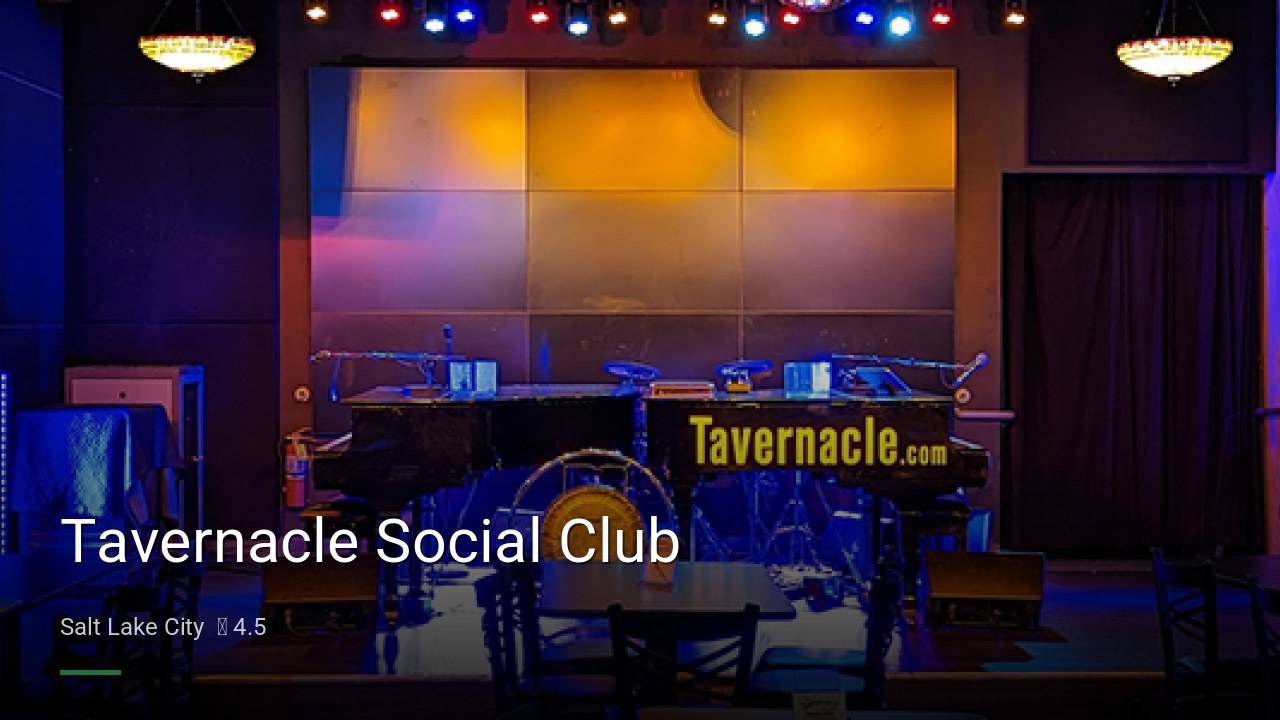Tavernacle Social Club - Sports Bars in Salt Lake City