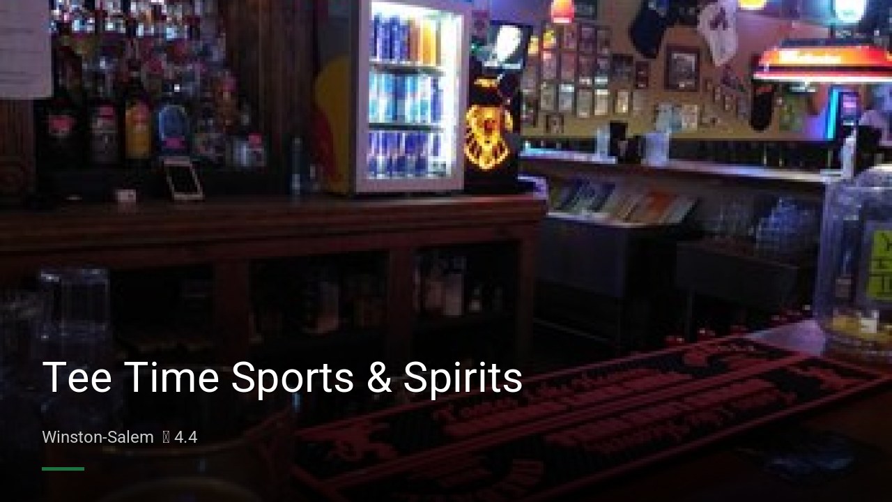 Tee Time Sports & Spirits - Sports Bars in Winston-Salem