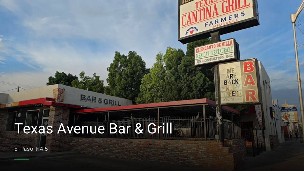 Texas Avenue Bar & Grill - Sports Bars in El Paso