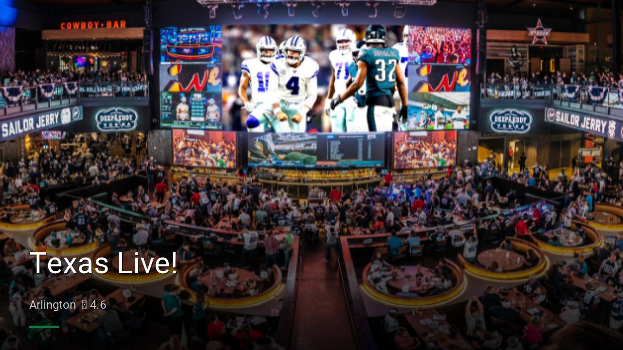 Texas Live! - Sports Bars in Arlington