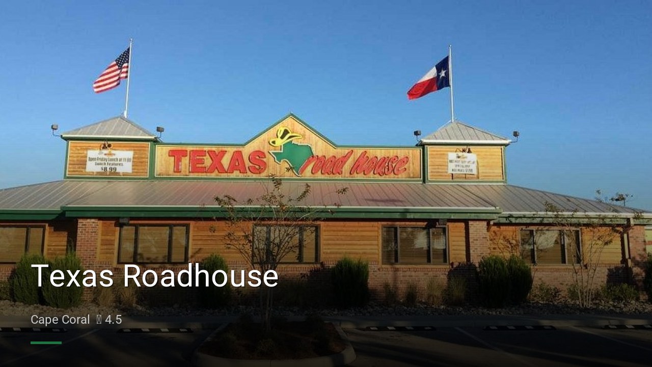Texas Roadhouse - Sports Bars in Cape Coral