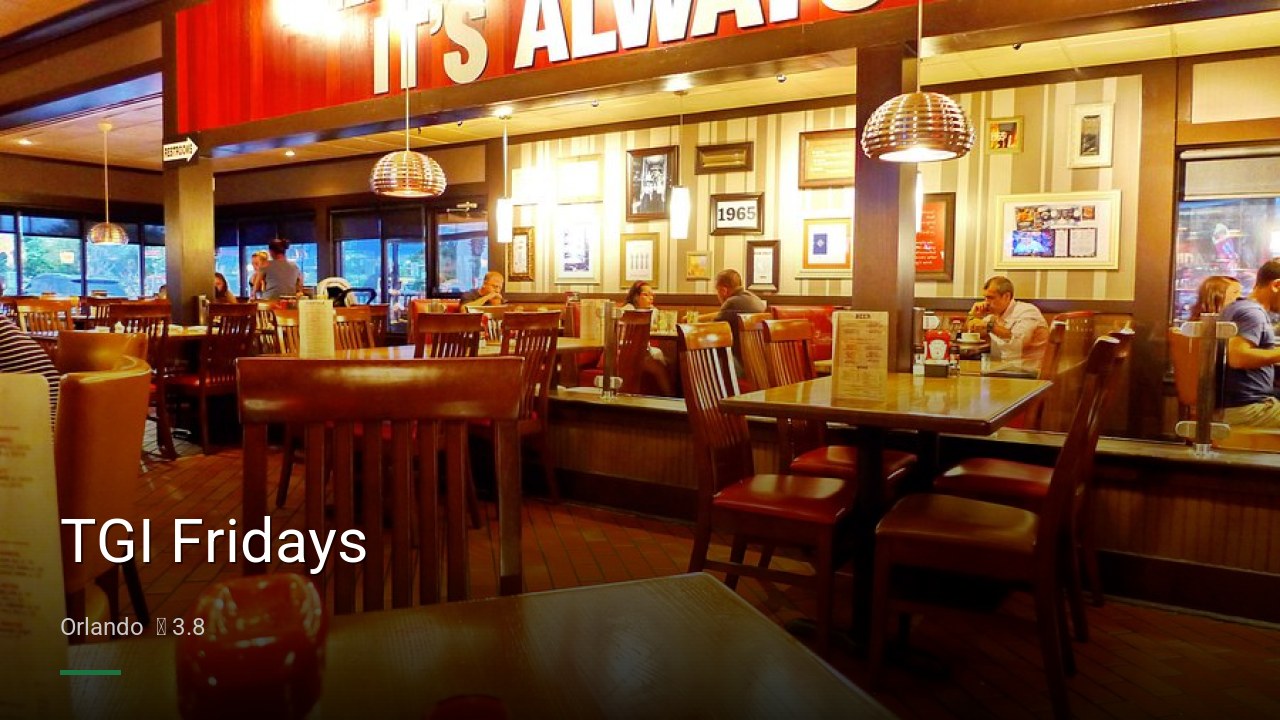 TGI Fridays - Sports Bars in Orlando