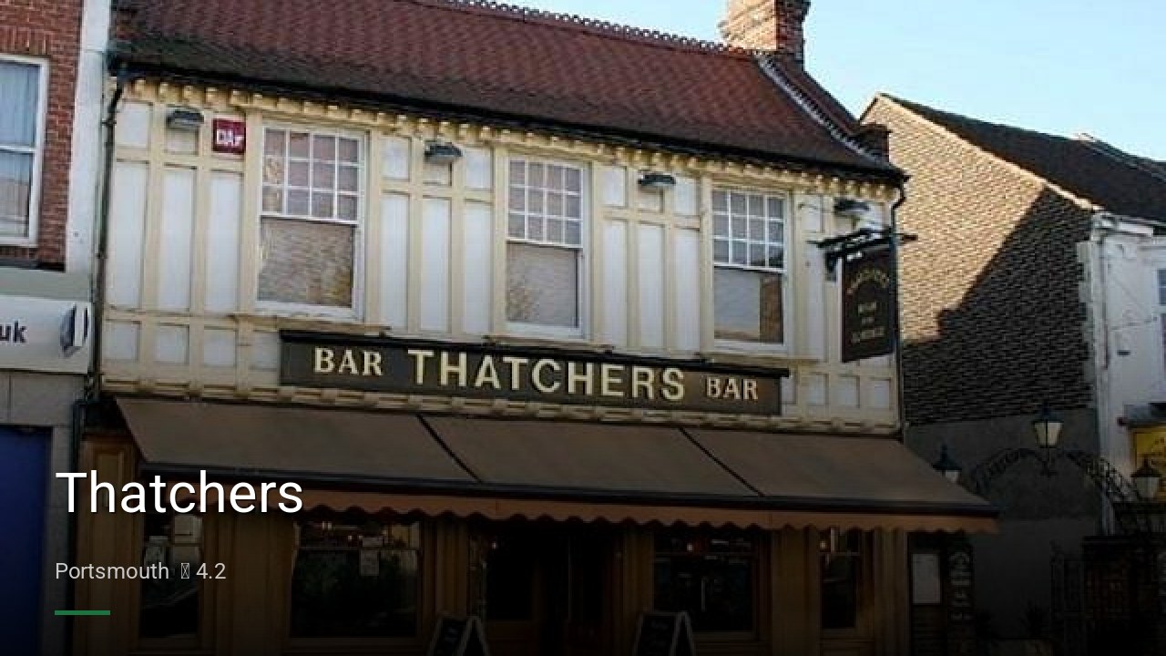Thatchers - Sports Bars in Portsmouth