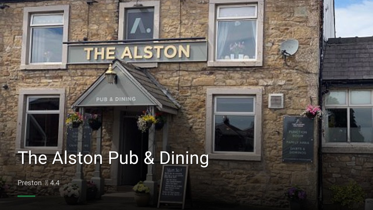 The Alston Pub & Dining - Sports Bars in Preston