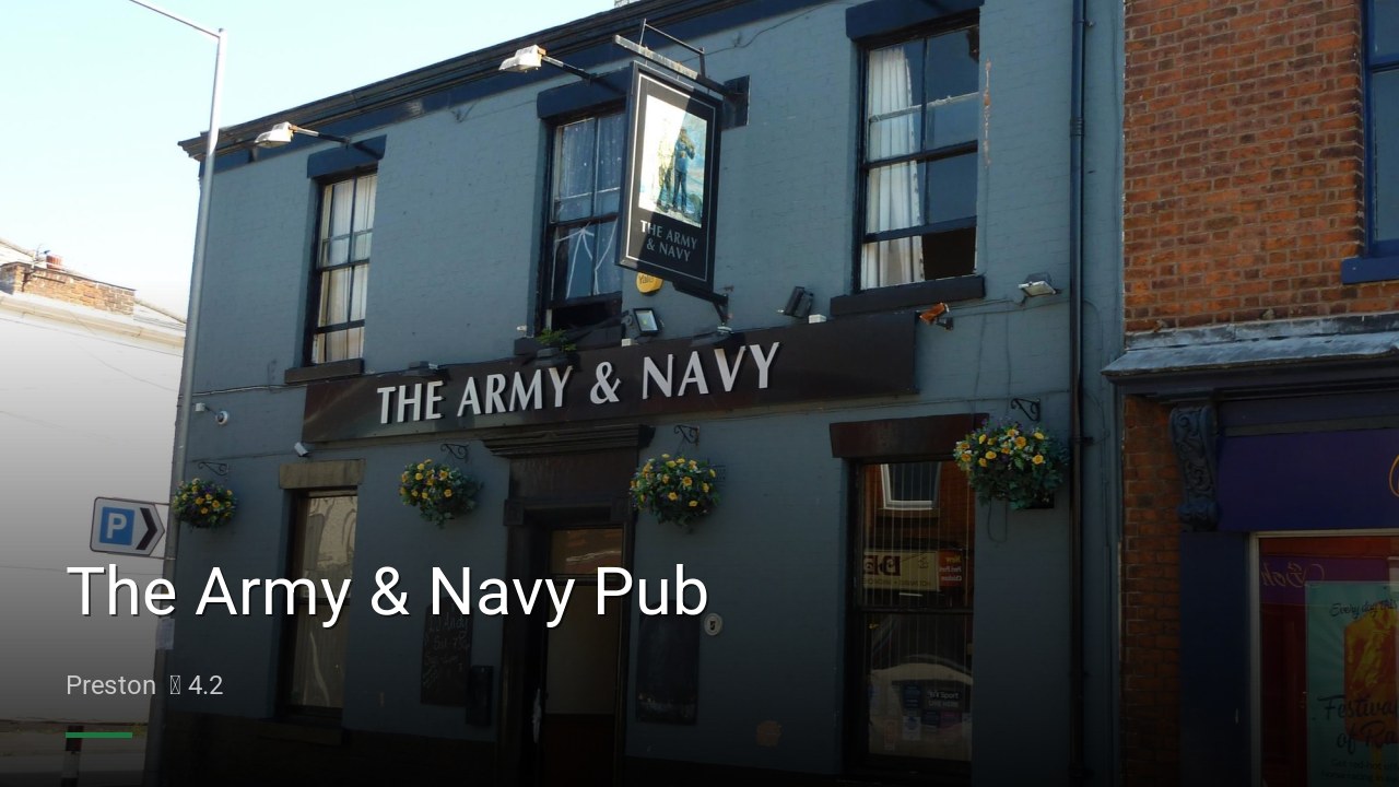 The Army & Navy Pub - Sports Bars in Preston