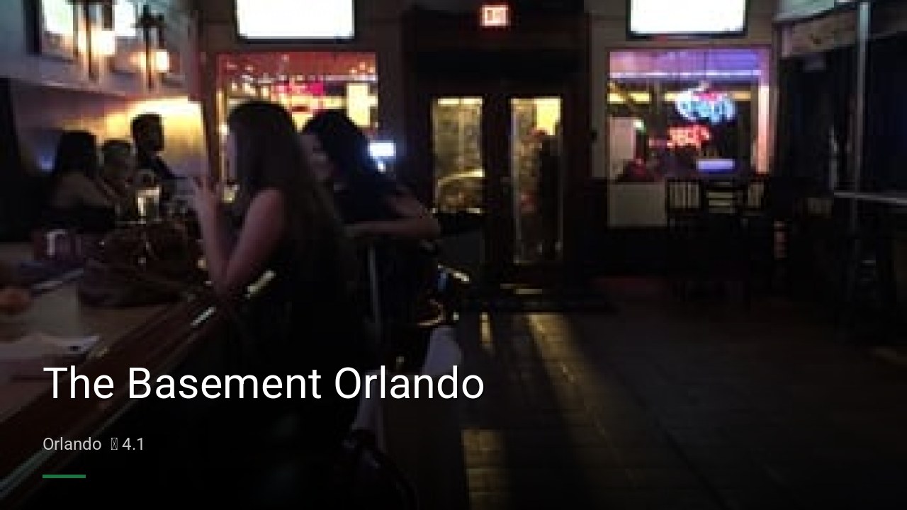 The Basement Orlando — Sports bars in Orlando