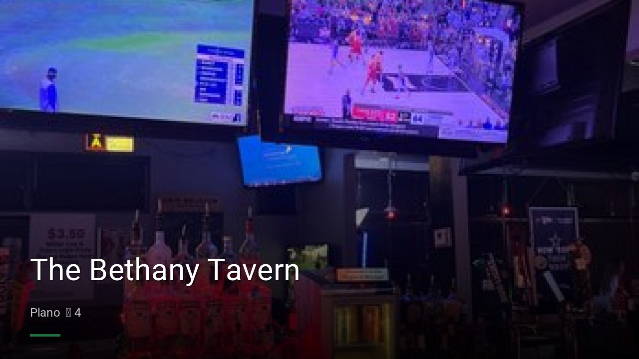The Bethany Tavern - Sports Bars in Plano