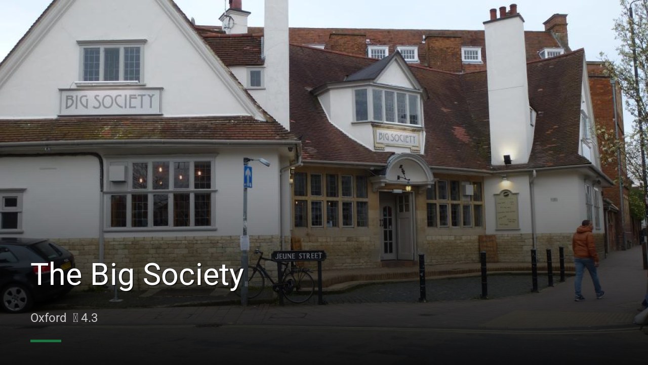 The Big Society - Sports Bars in Oxford