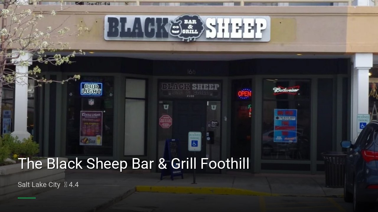 The Black Sheep Bar & Grill Foothill - Sports Bars in Salt Lake City