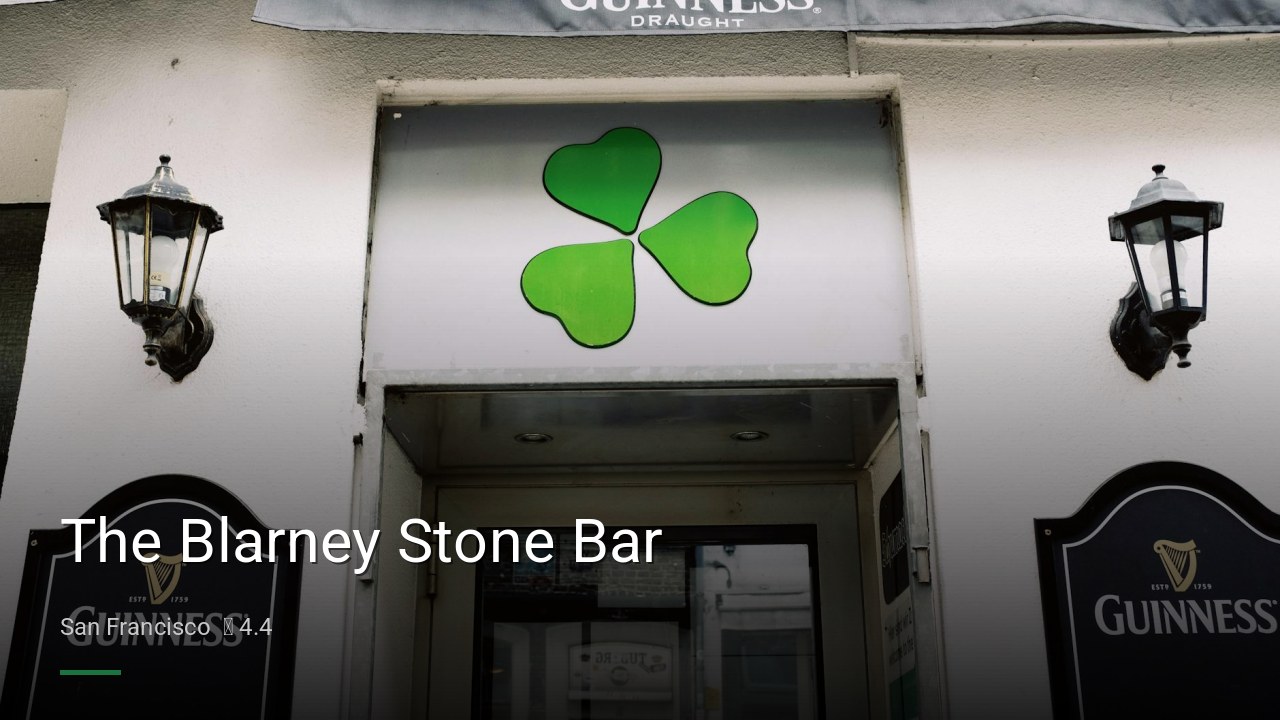 The Blarney Stone Bar — Sports bars in San Francisco