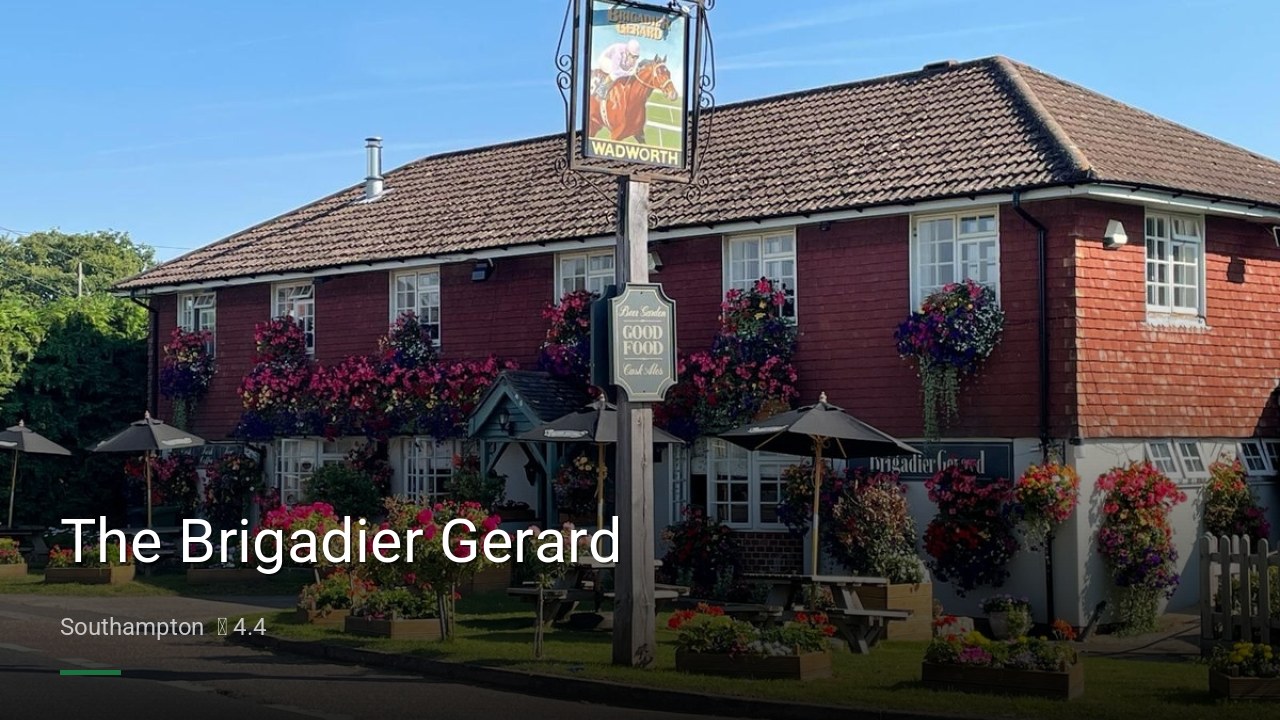 The Brigadier Gerard - Sports Bars in Southampton