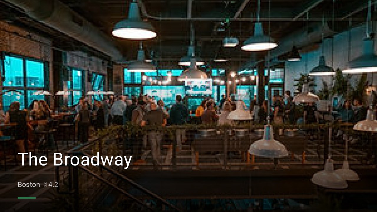 The Broadway - Sports Bars in Boston