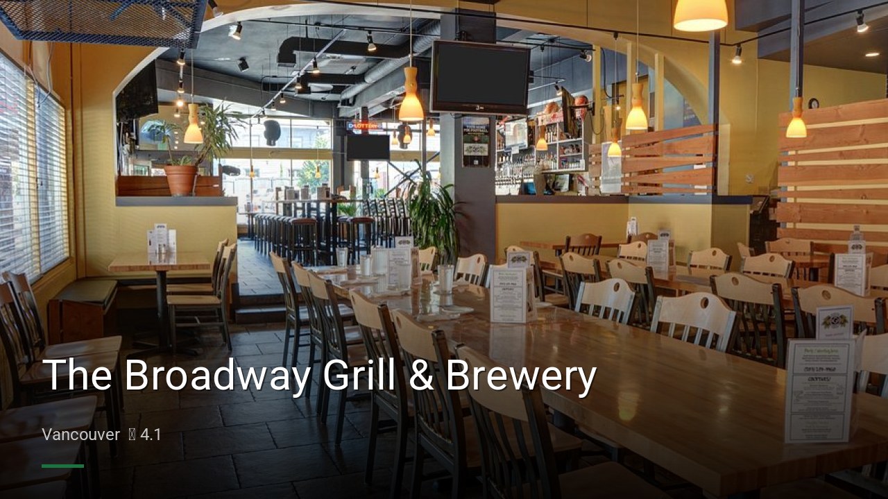 The Broadway Grill & Brewery - Sports Bars in Vancouver