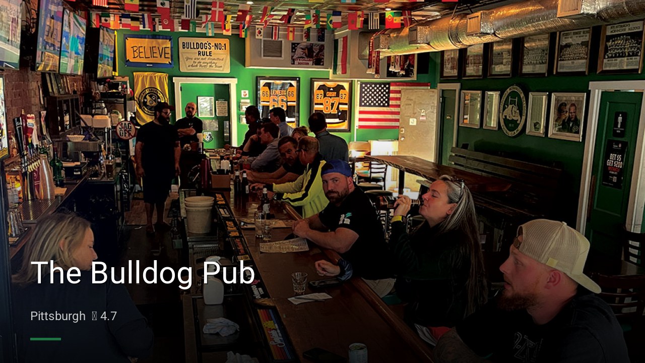 The Bulldog Pub - Sports Bars in Pittsburgh