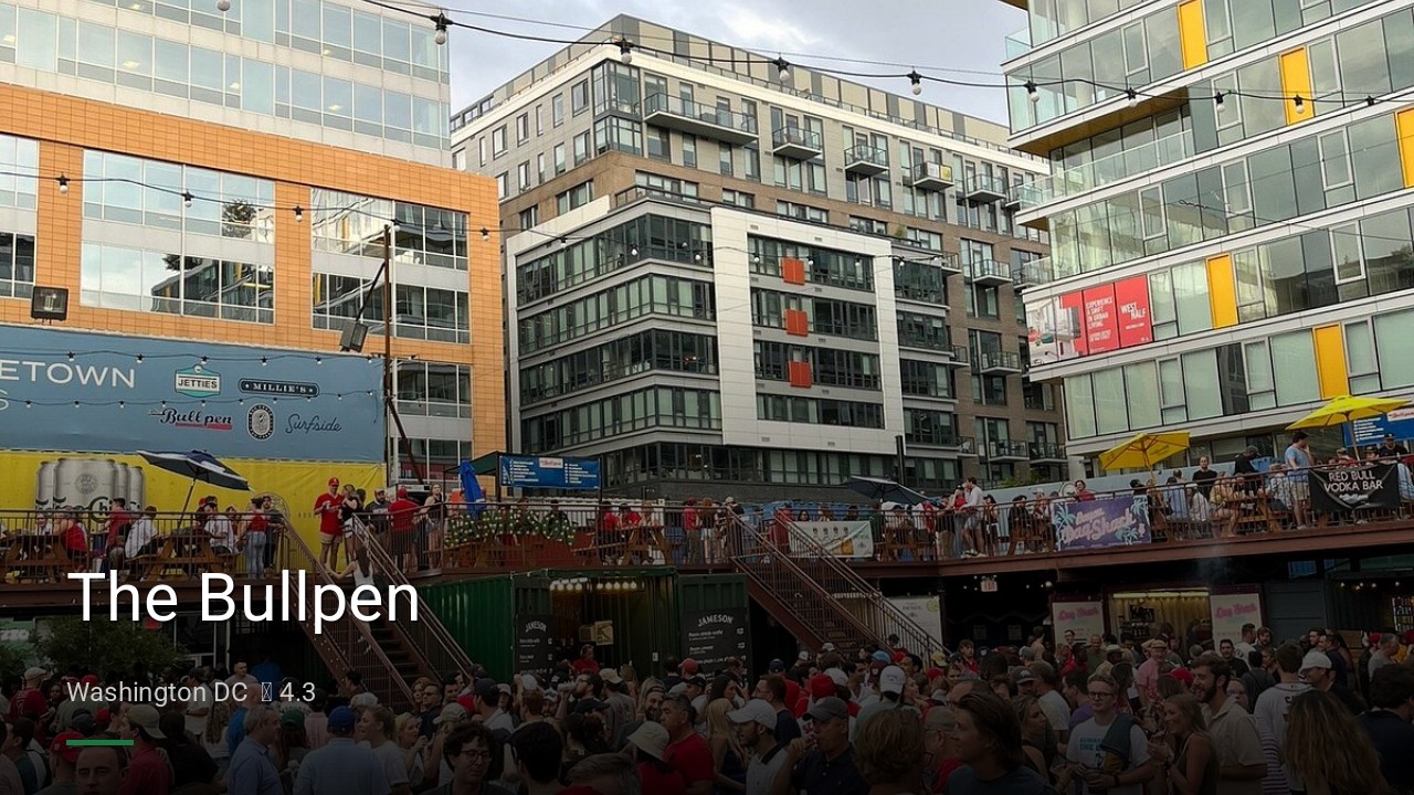 The Bullpen - Sports Bars in Washington DC