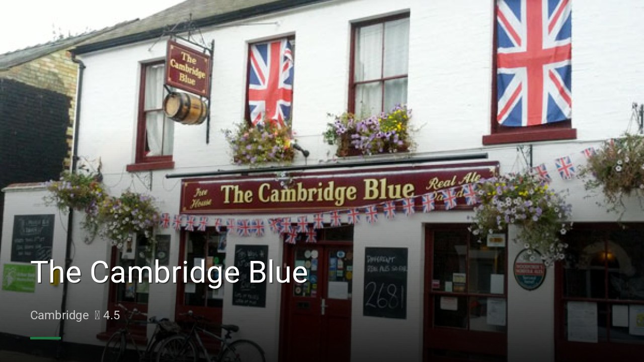 The Cambridge Blue - Sports Bars in Cambridge