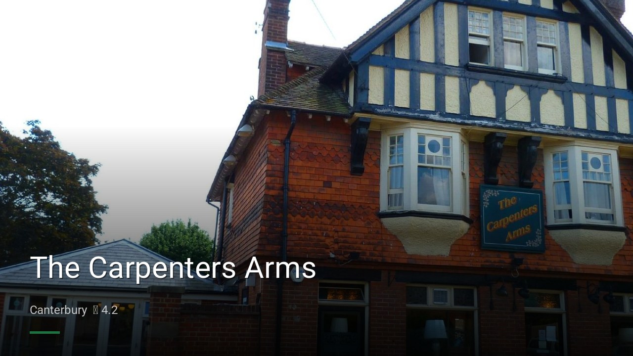 The Carpenters Arms - Sports Bars in Canterbury