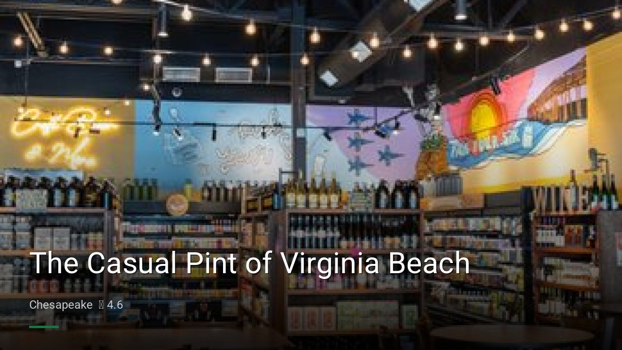 The Casual Pint of Virginia Beach - Sports Bars in Chesapeake