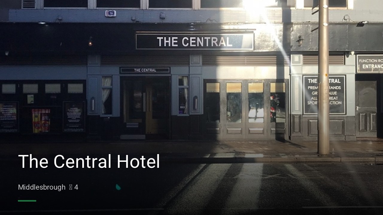 The Central Hotel - Sports Bars in Middlesbrough