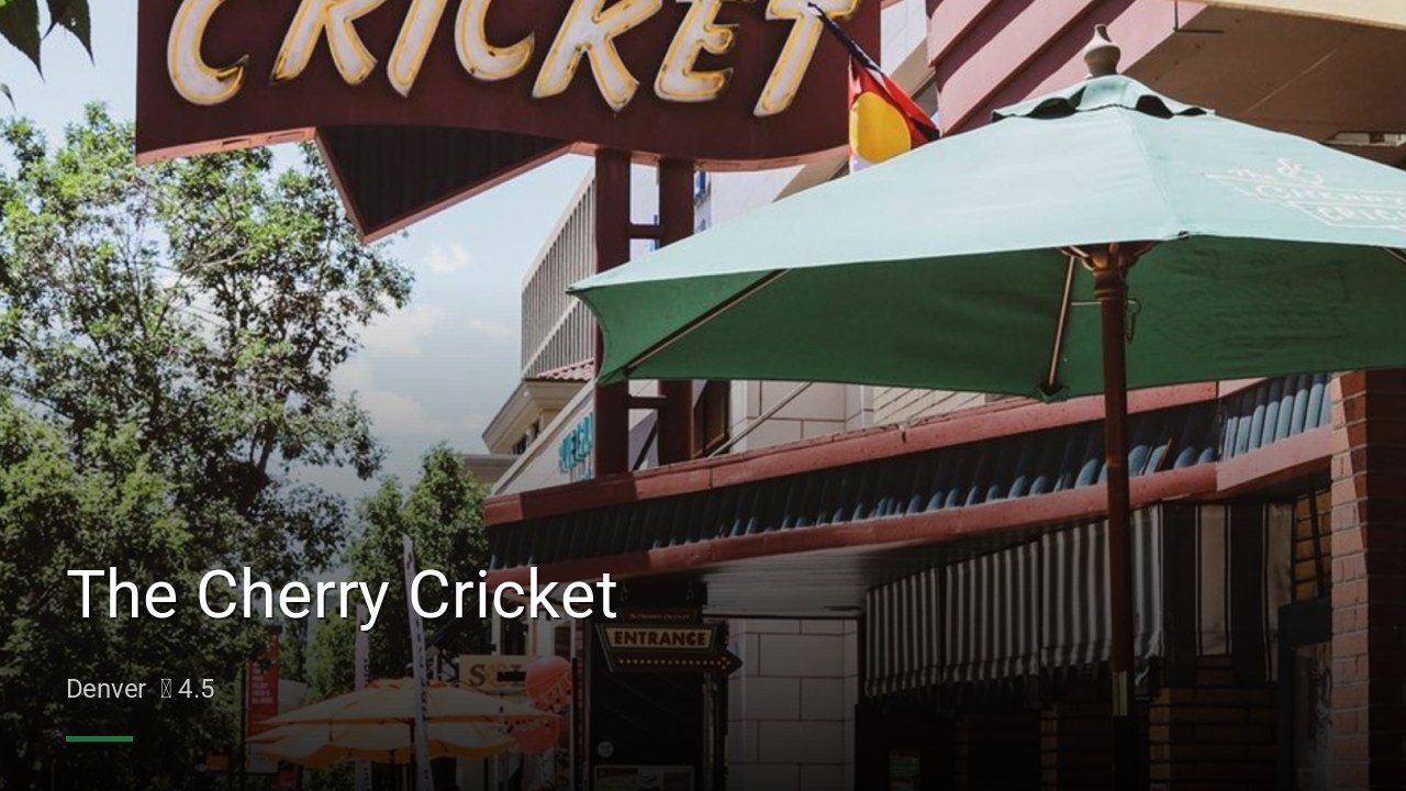 The Cherry Cricket - Sports Bars in Denver