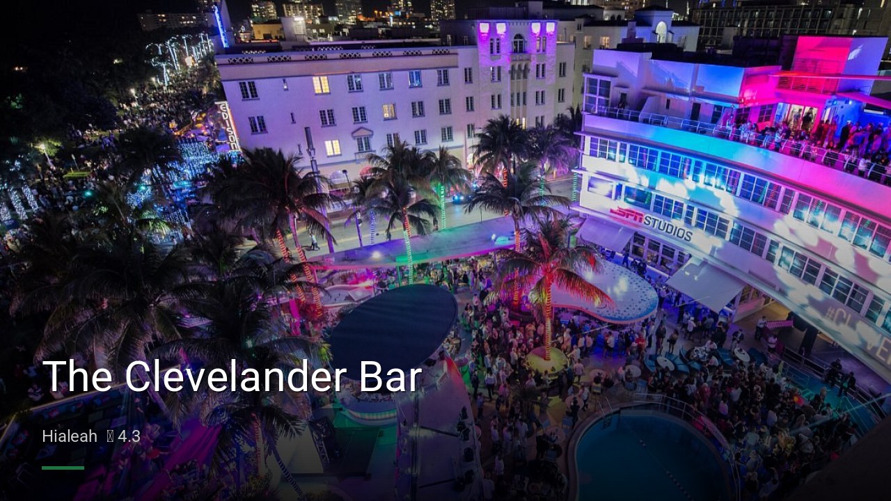 The Clevelander Bar - Sports Bars in Hialeah