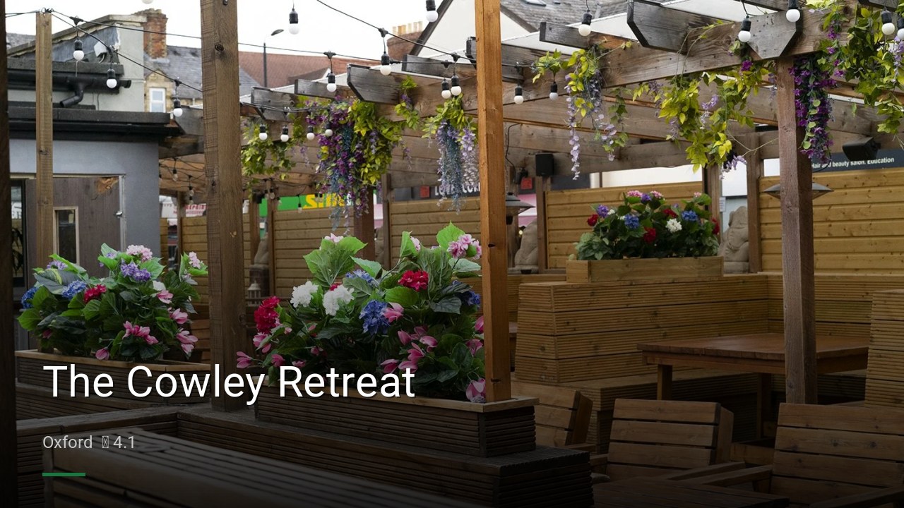 The Cowley Retreat - Sports Bars in Oxford