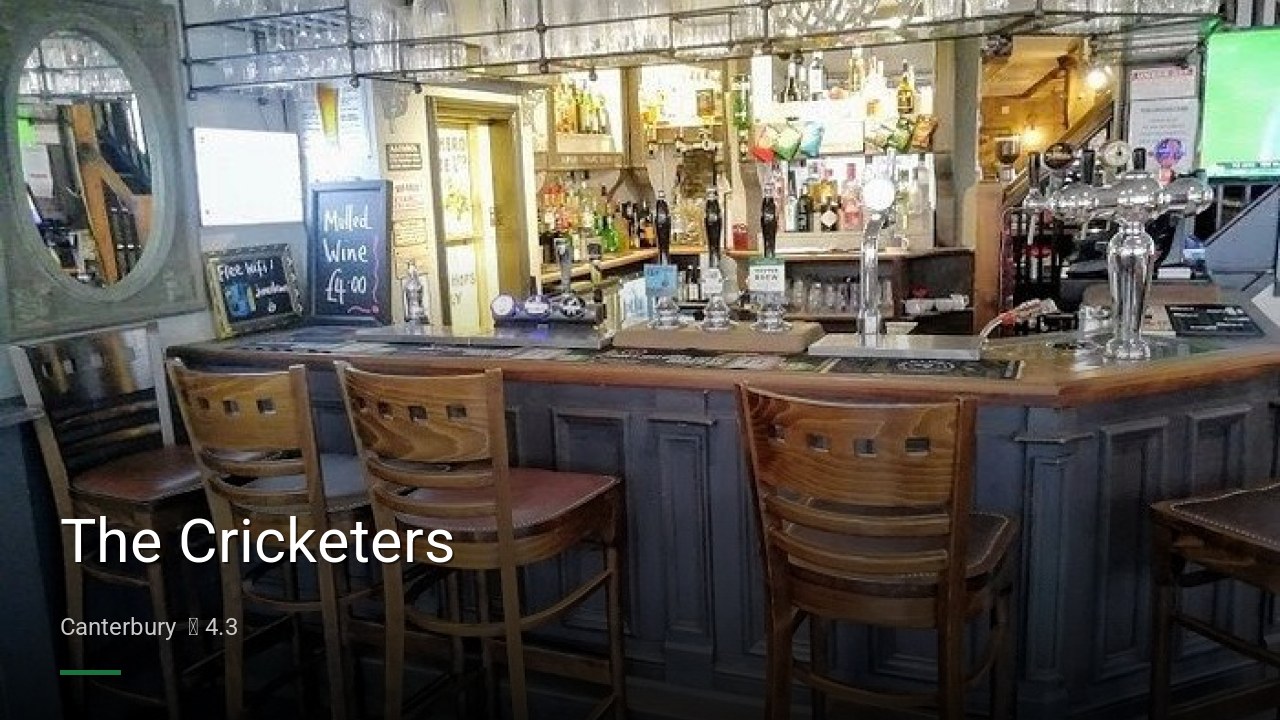 The Cricketers - Sports Bars in Canterbury