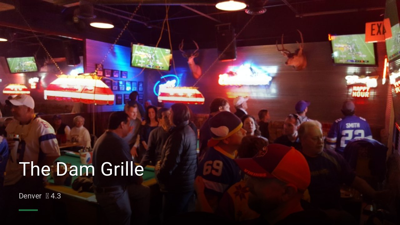 The Dam Grille - Sports Bars in Denver