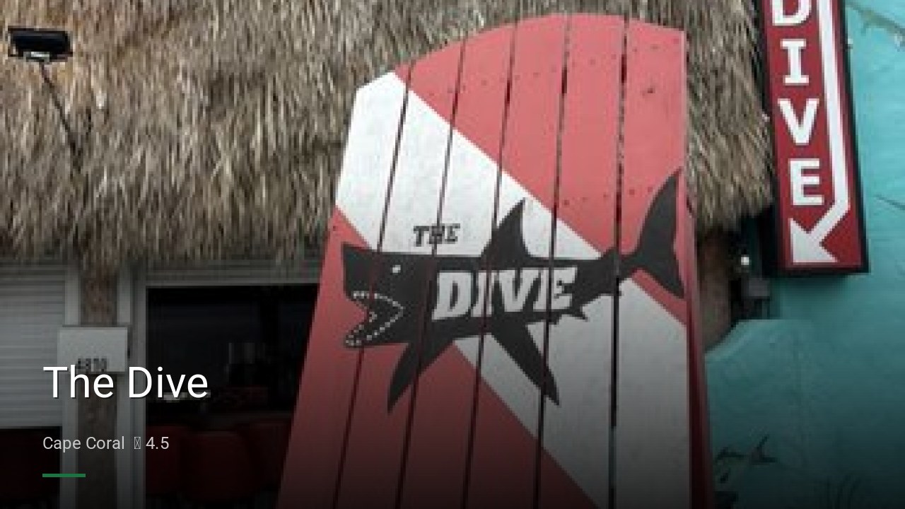 The Dive - Sports Bars in Cape Coral