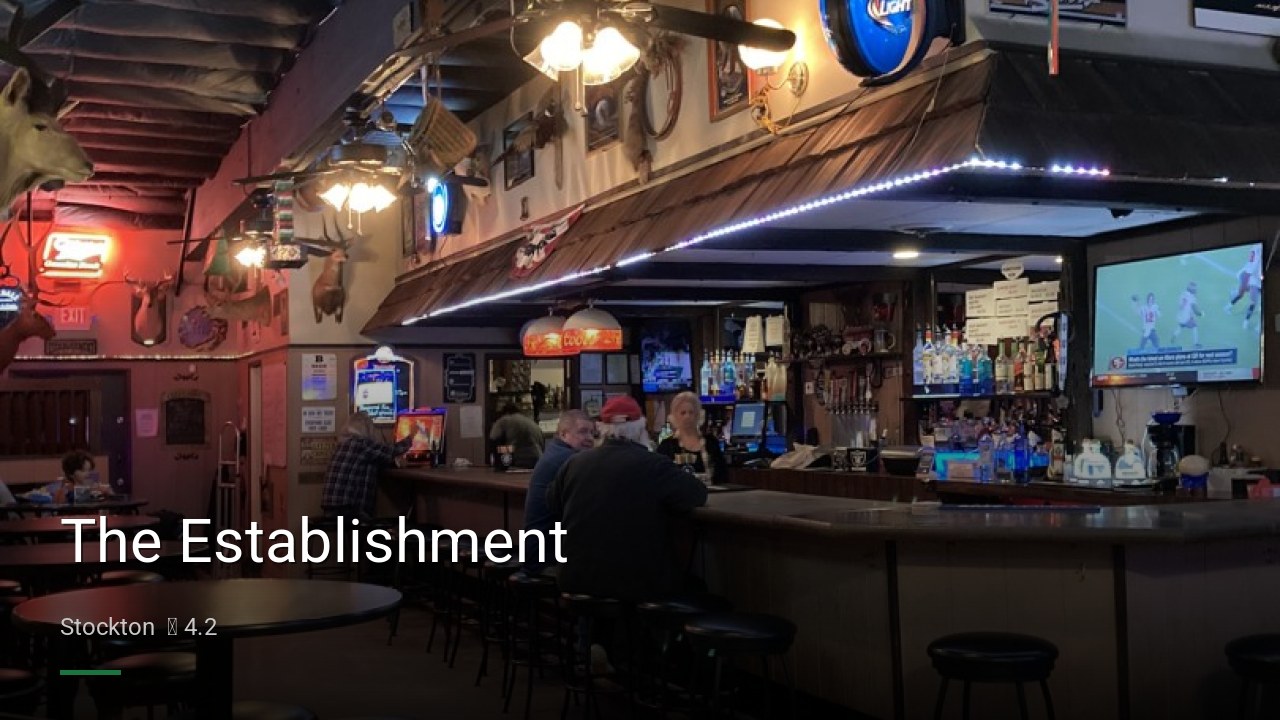 The Establishment - Sports Bars in Stockton
