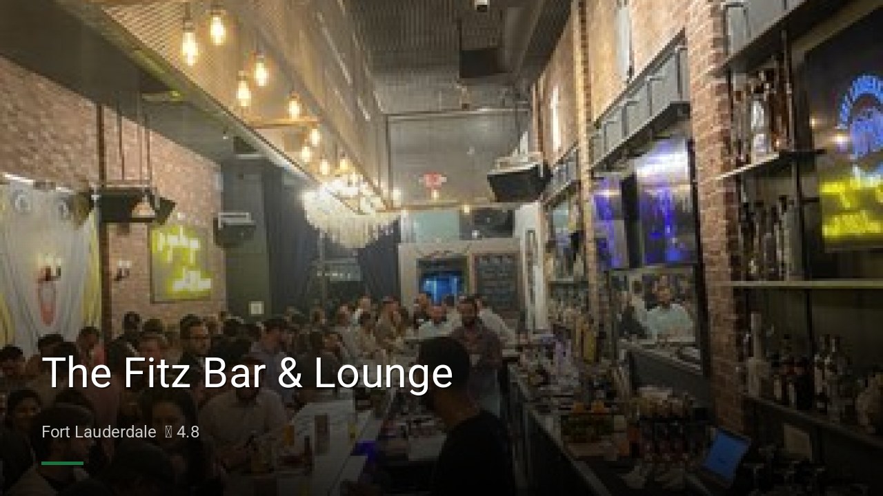 The Fitz Bar & Lounge - Sports Bars in Fort Lauderdale