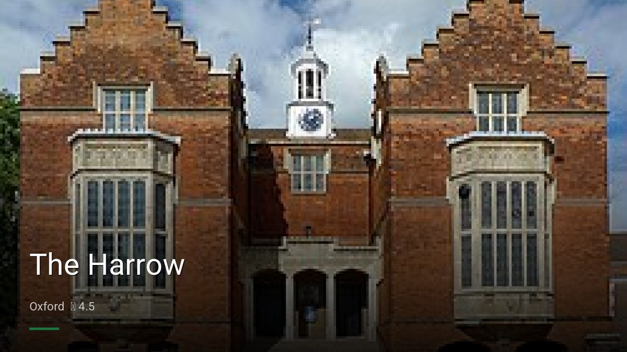 The Harrow - Sports Bars in Oxford