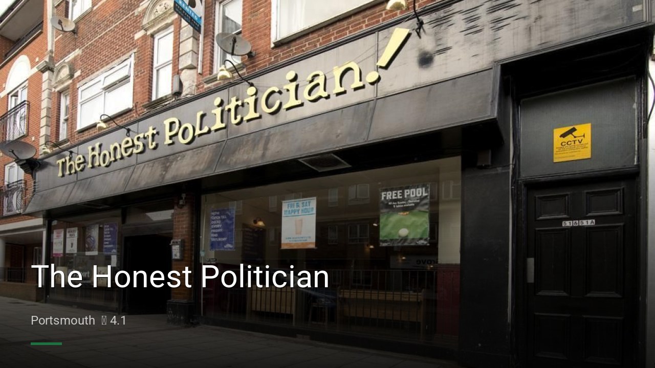 The Honest Politician - Sports Bars in Portsmouth