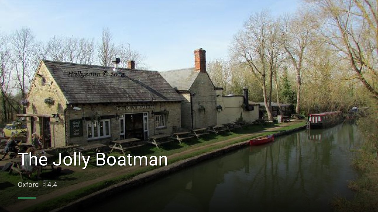The Jolly Boatman - Sports Bars in Oxford