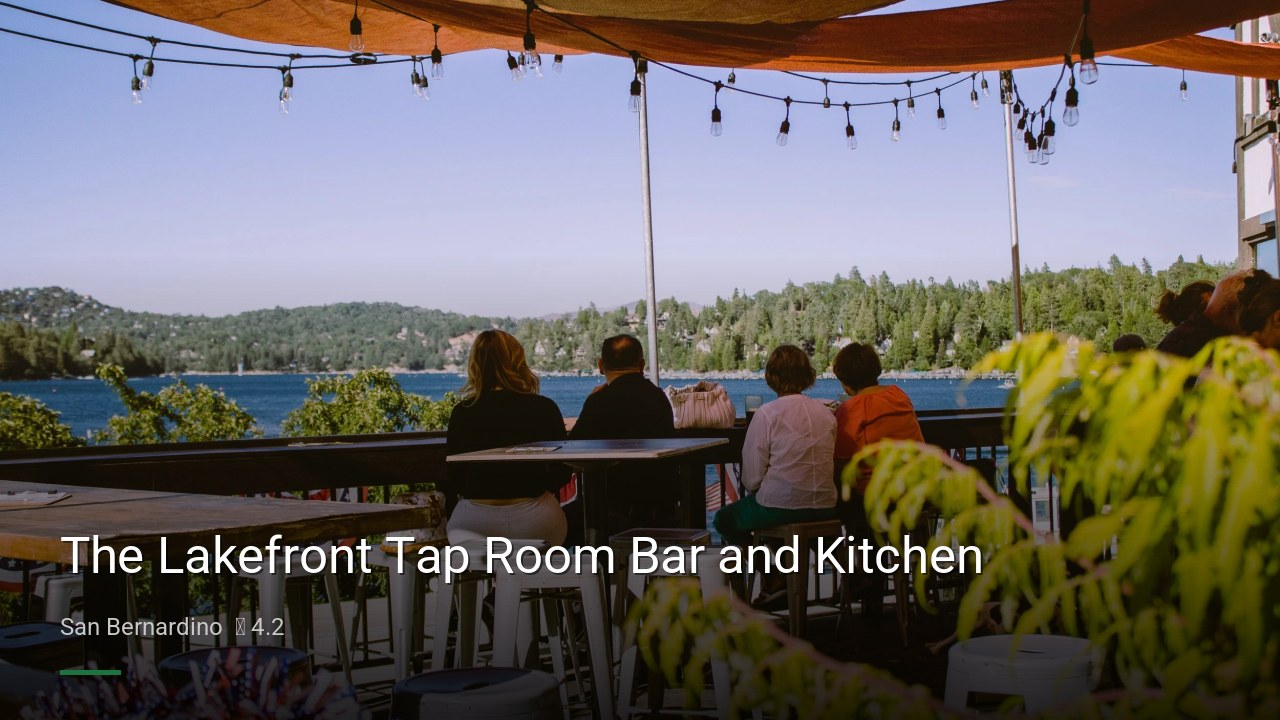 The Lakefront Tap Room Bar and Kitchen - Sports Bars in San Bernardino