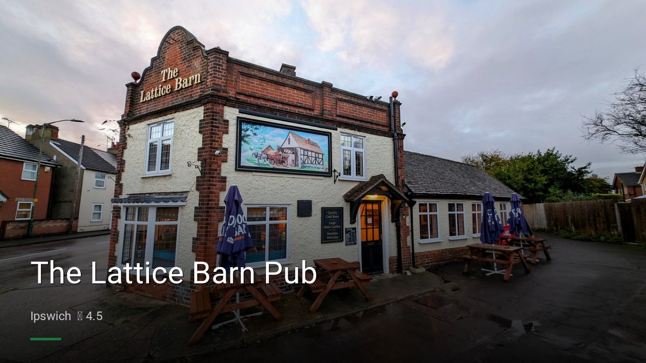 The Lattice Barn Pub - Sports Bars in Ipswich