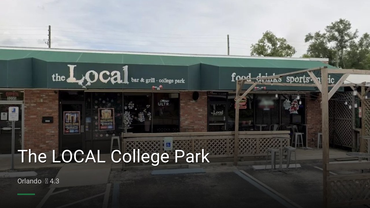 The LOCAL College Park - Sports Bars in Orlando