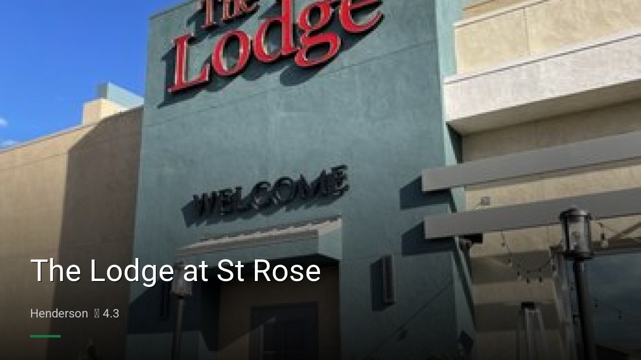 The Lodge at St Rose - Sports Bars in Henderson