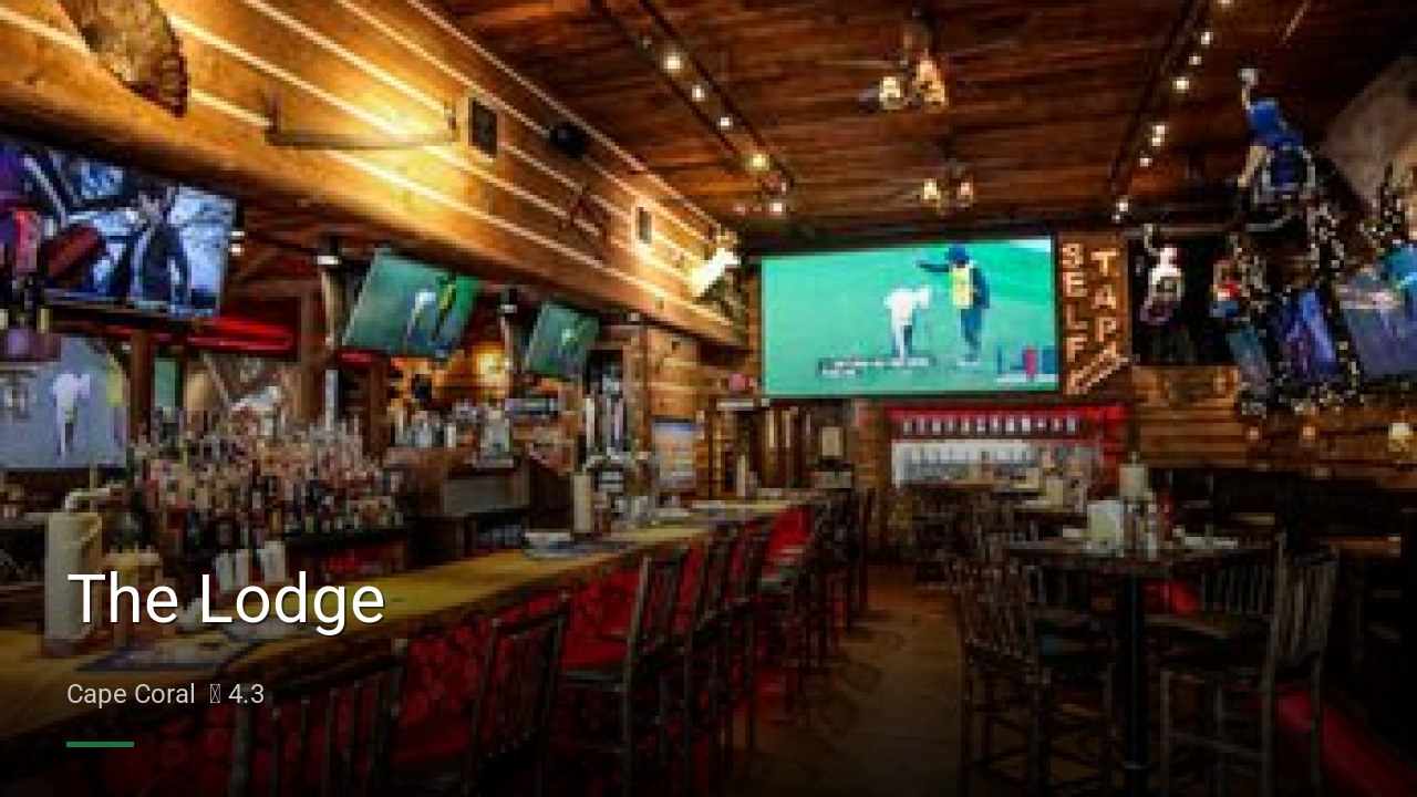 The Lodge - Sports Bars in Cape Coral