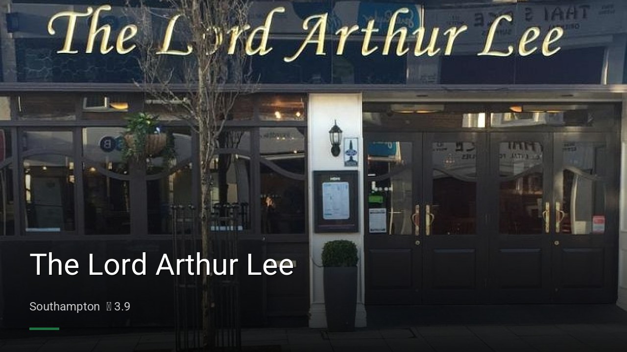 The Lord Arthur Lee - Sports Bars in Southampton