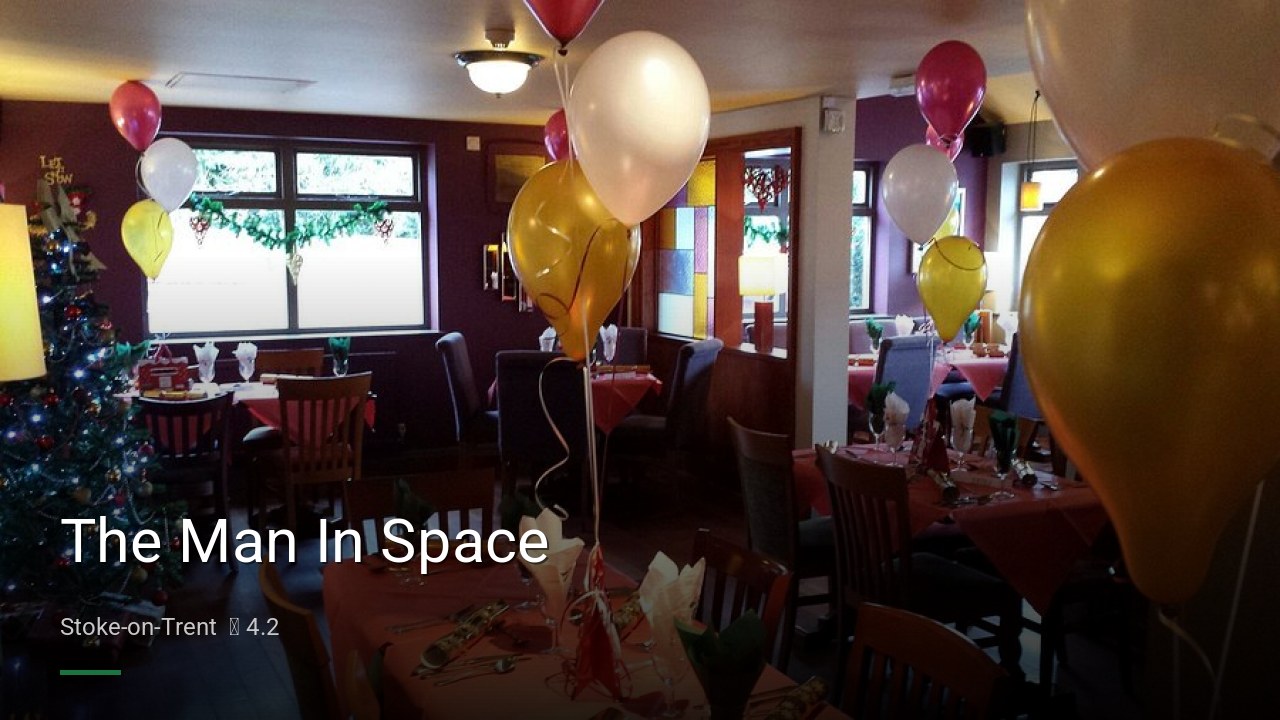The Man In Space - Sports Bars in Stoke-on-Trent
