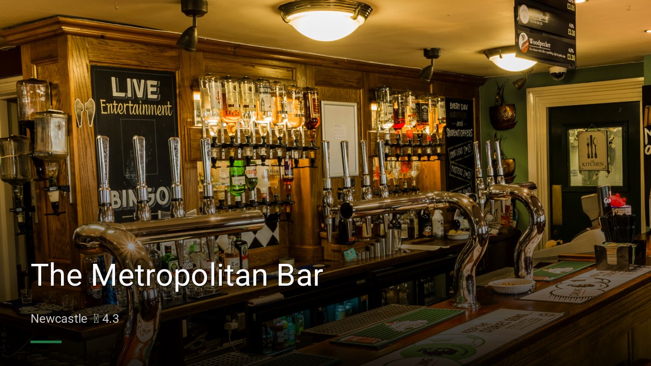 The Metropolitan Bar - Sports Bars in Newcastle