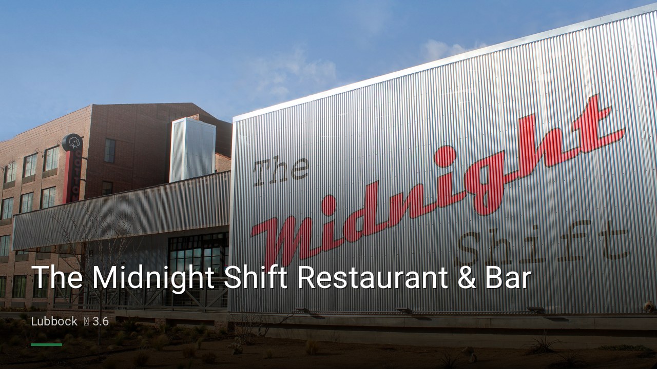 The Midnight Shift Restaurant & Bar - Sports Bars in Lubbock