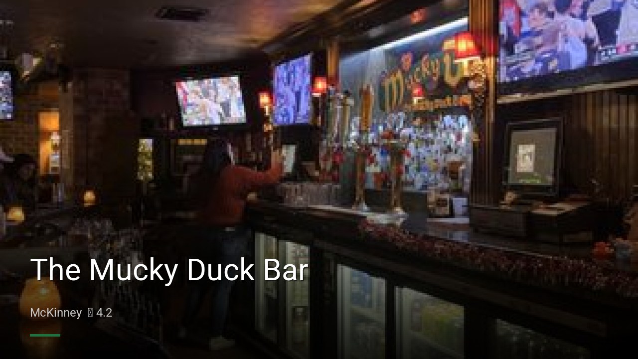 The Mucky Duck Bar - Sports Bars in McKinney