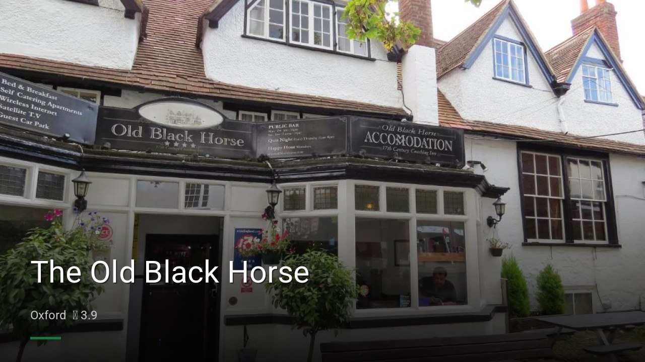 The Old Black Horse - Sports Bars in Oxford