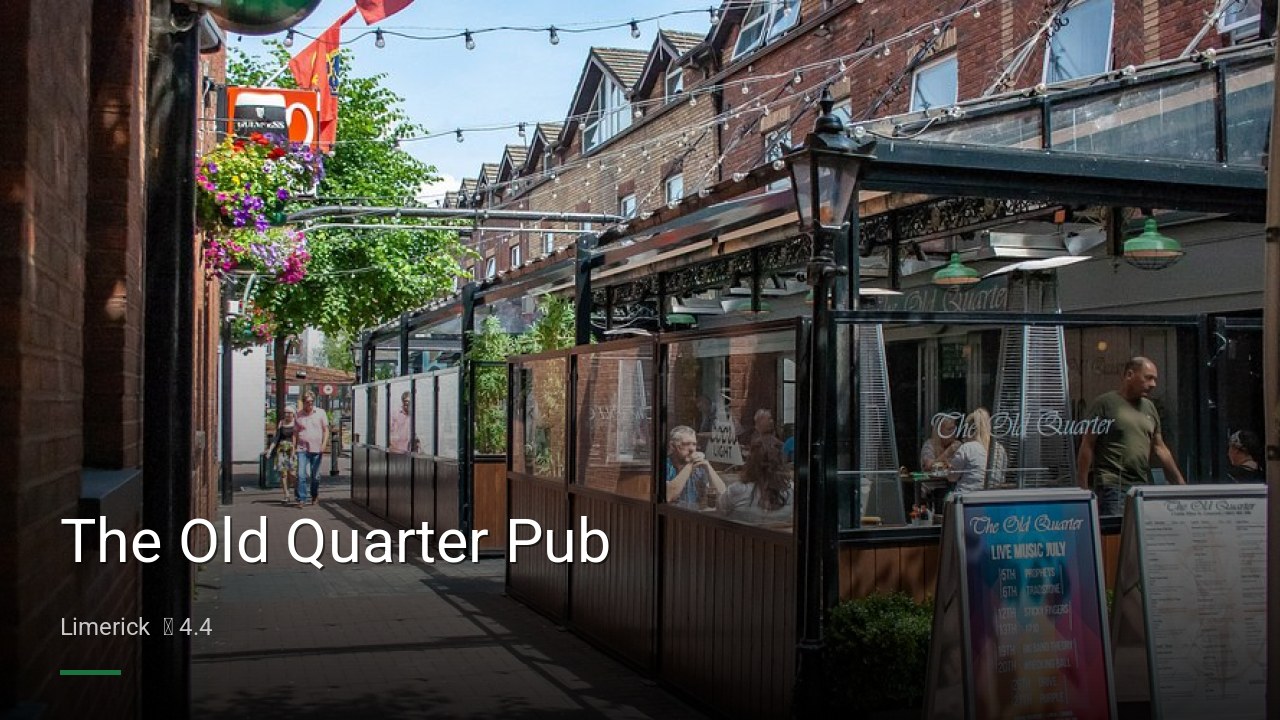 The Old Quarter Pub - Sports Bars in Limerick