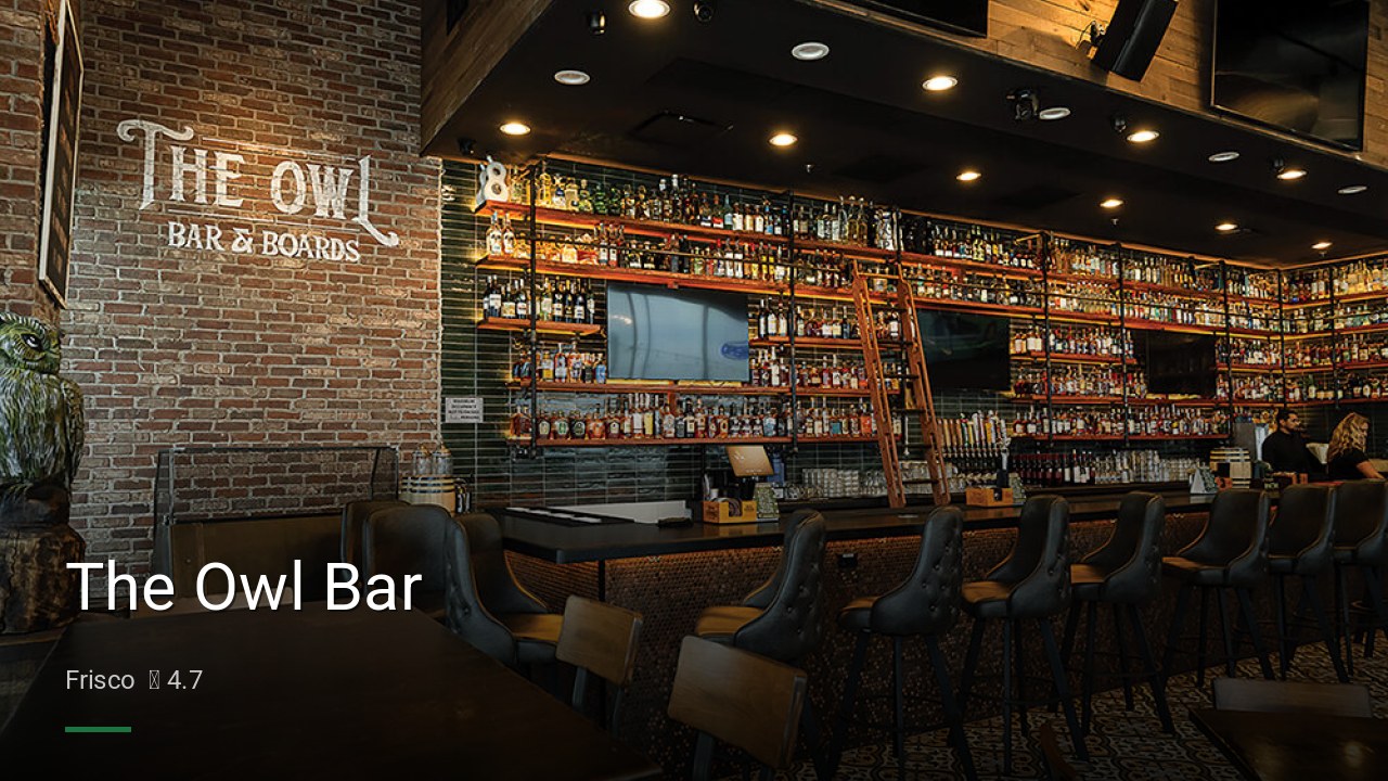 The Owl Bar - Sports Bars in Frisco