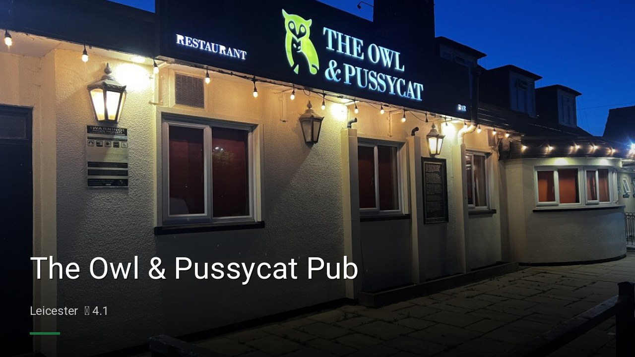 The Owl & Pussycat Pub - Sports Bars in Leicester