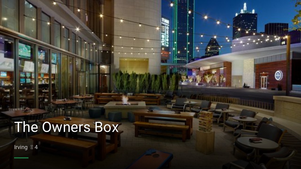 The Owners Box - Sports Bars in Irving