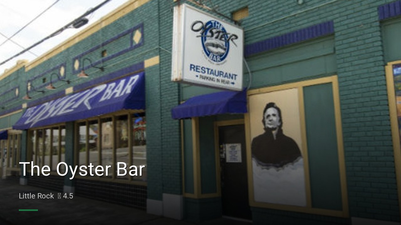 The Oyster Bar - Sports Bars in Little Rock